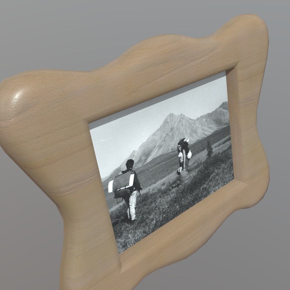 Picture Frame 2 Low-poly 3D model_5