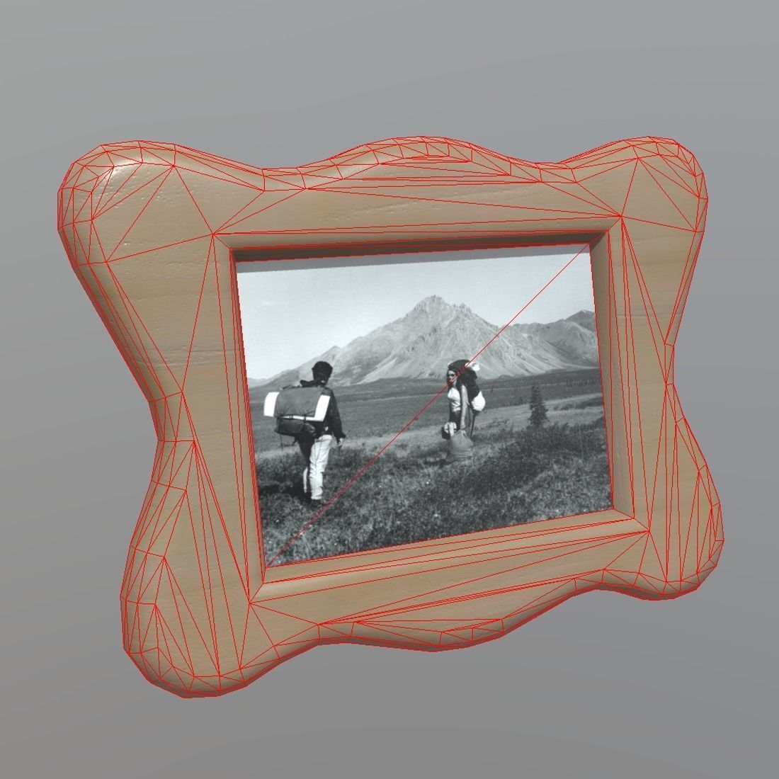 Picture Frame 2 Low-poly 3D model_7
