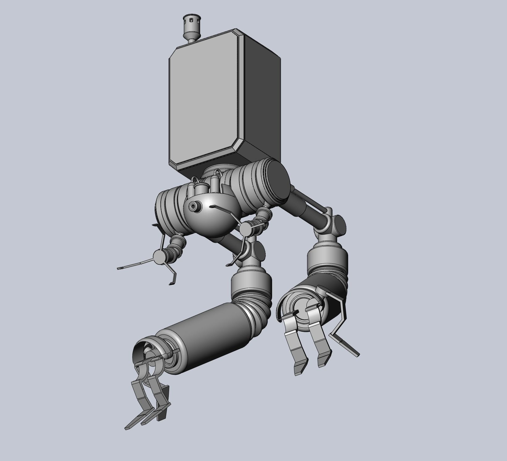 Simplified NieR Automata Pod 042 Basic Model 3D print model_3