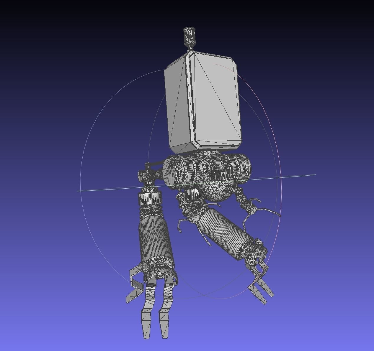 Simplified NieR Automata Pod 042 Basic Model 3D print model_16