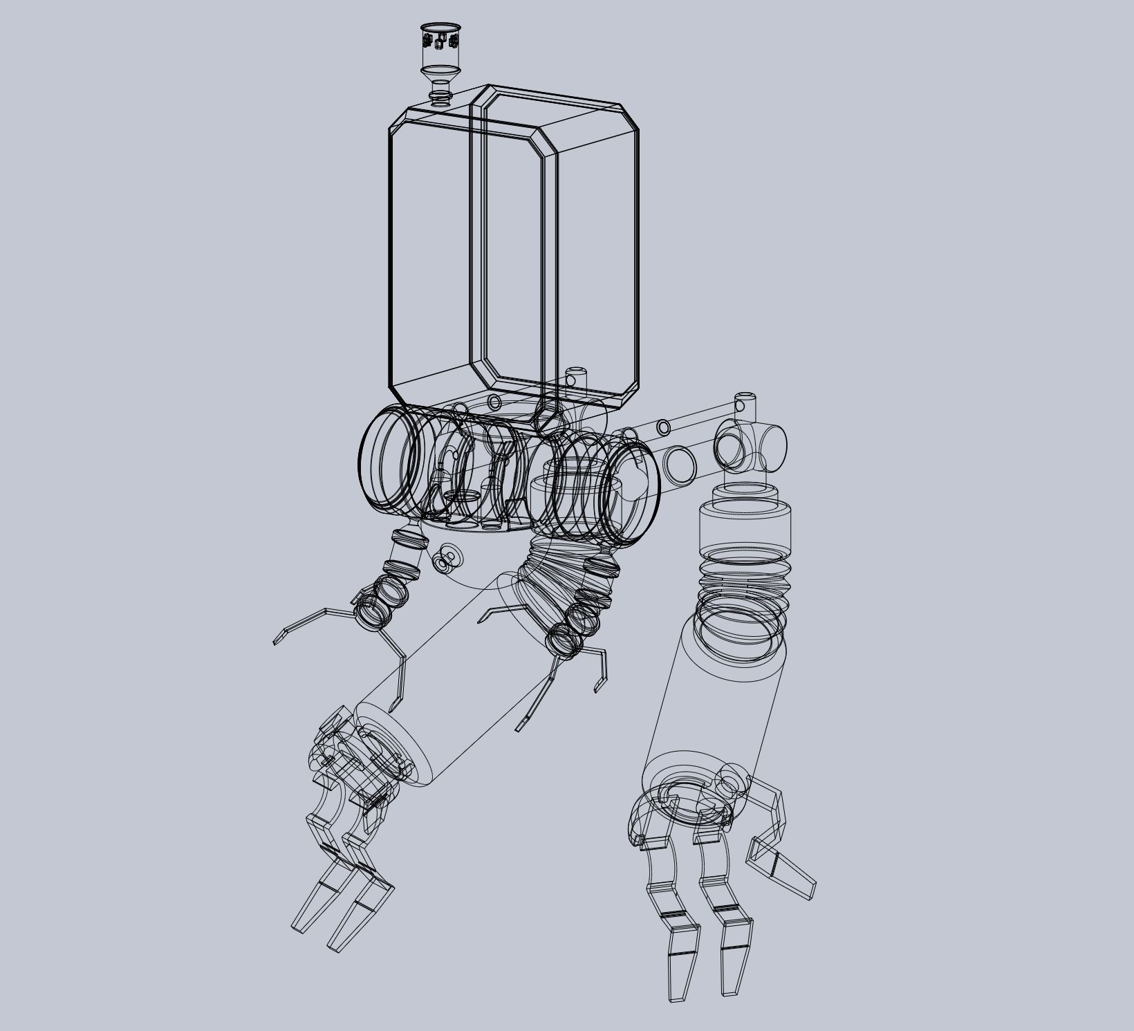 Simplified NieR Automata Pod 042 Basic Model 3D print model_7