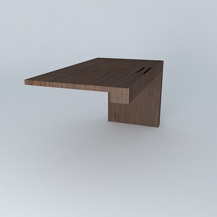 Brown door Free 3D model_1