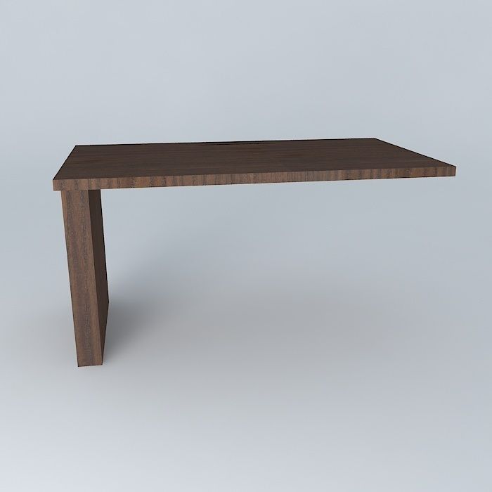 Brown door Free 3D model_2