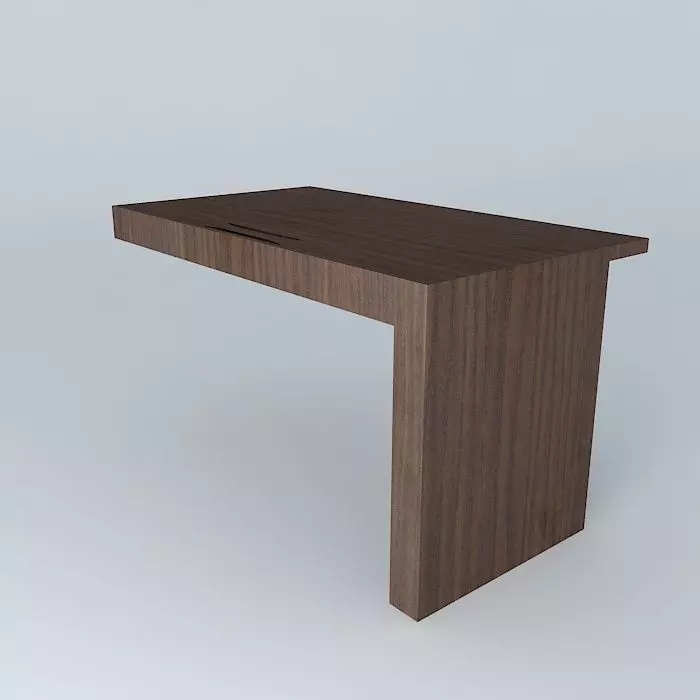 Brown door Free 3D model_0