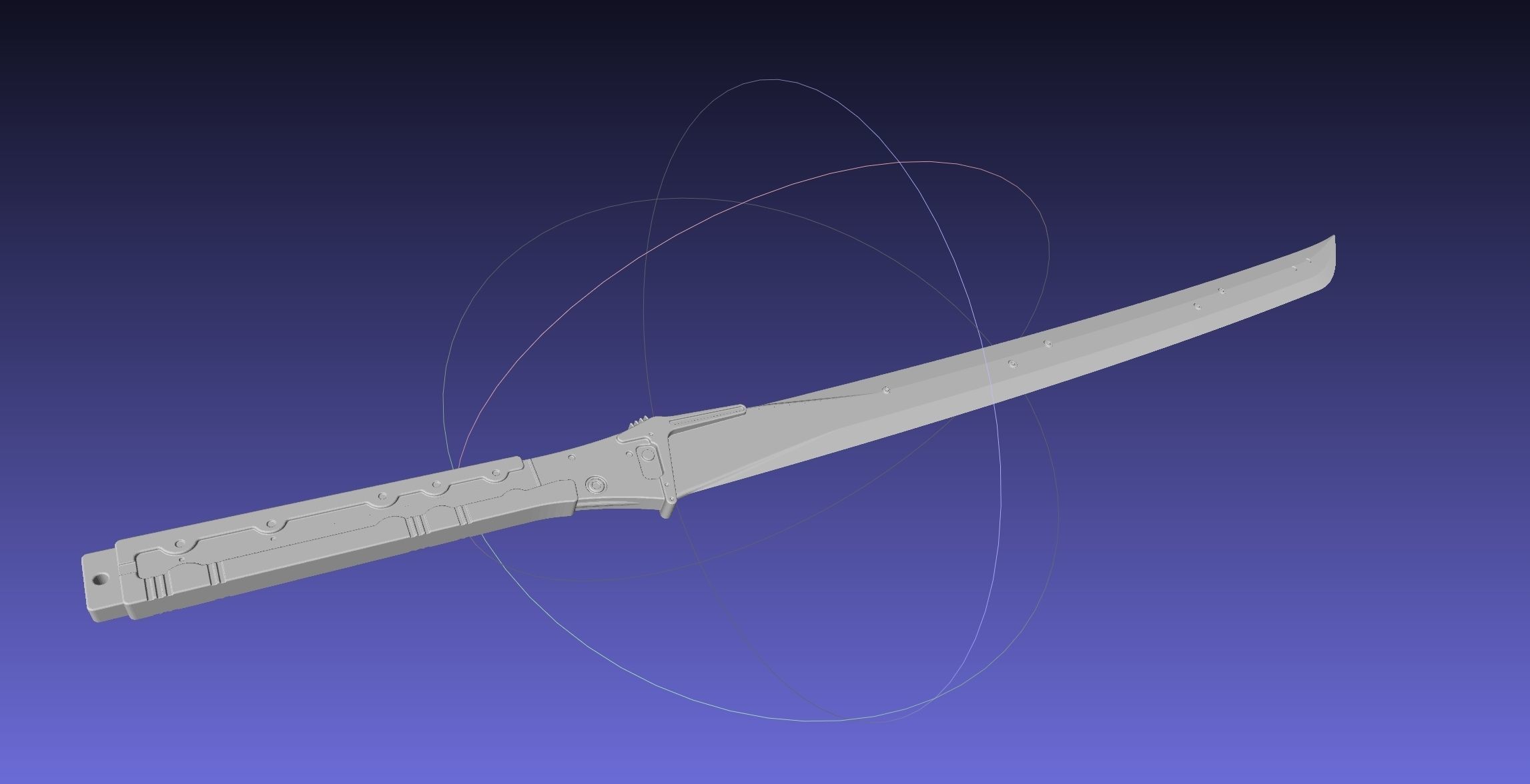Metal Gear Rising Raiden High Frequency Blade Model 3D print model_2
