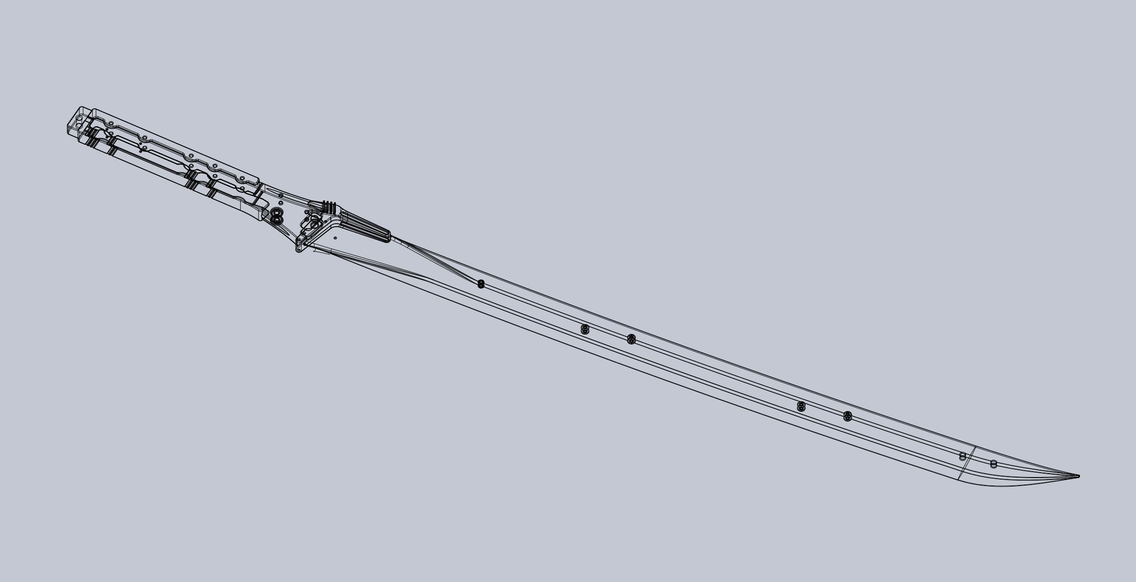 Metal Gear Rising Raiden High Frequency Blade Model 3D print model_9