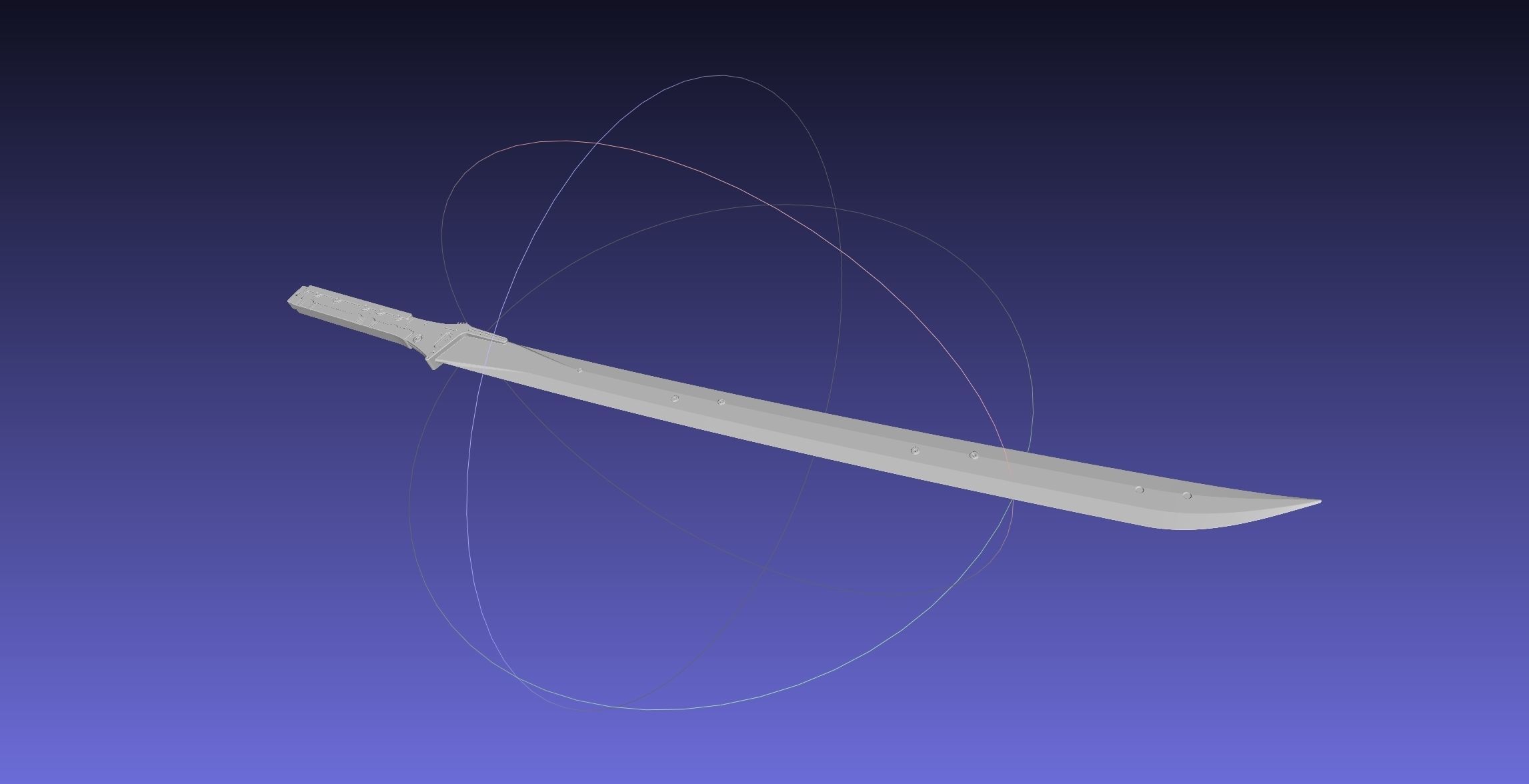 Metal Gear Rising Raiden High Frequency Blade Model 3D print model_11