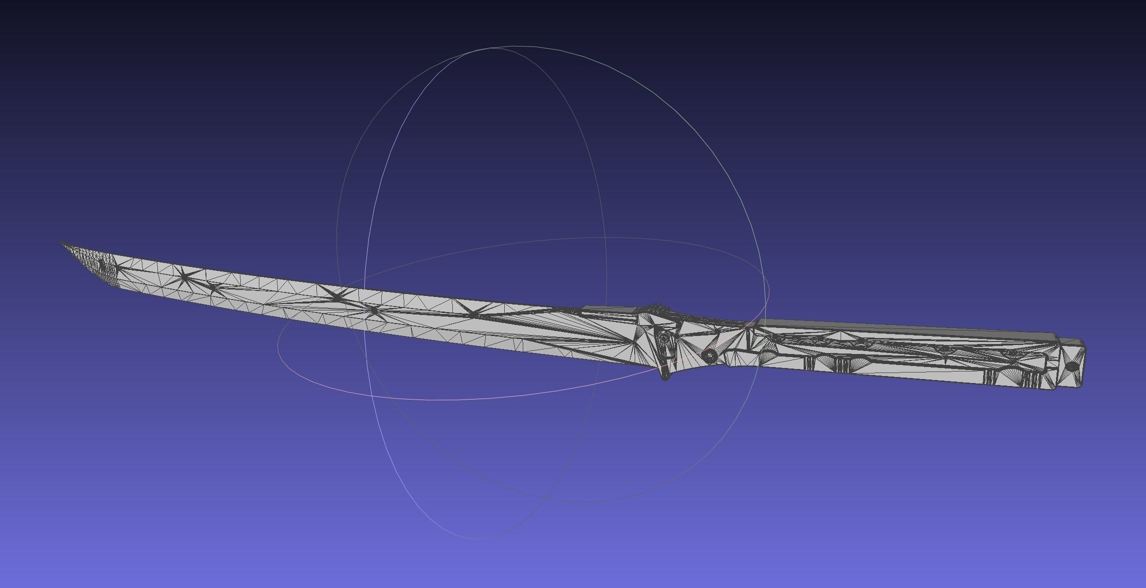 Metal Gear Rising Raiden High Frequency Blade Model 3D print model_15