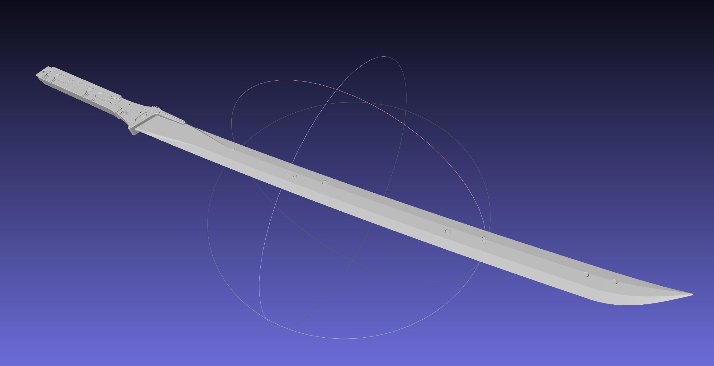 Metal Gear Rising Raiden High Frequency Blade Model 3D print model_3