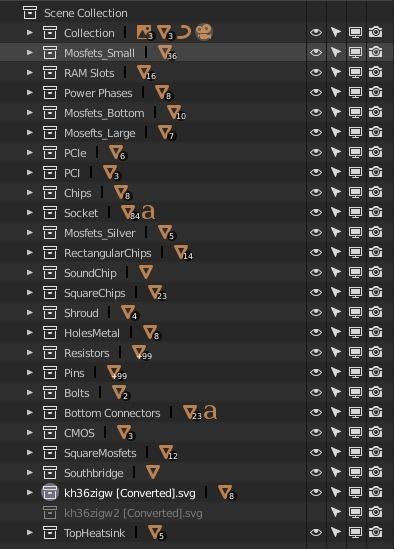 Gaming Motherboard - High Poly and Detailed 3D model_4