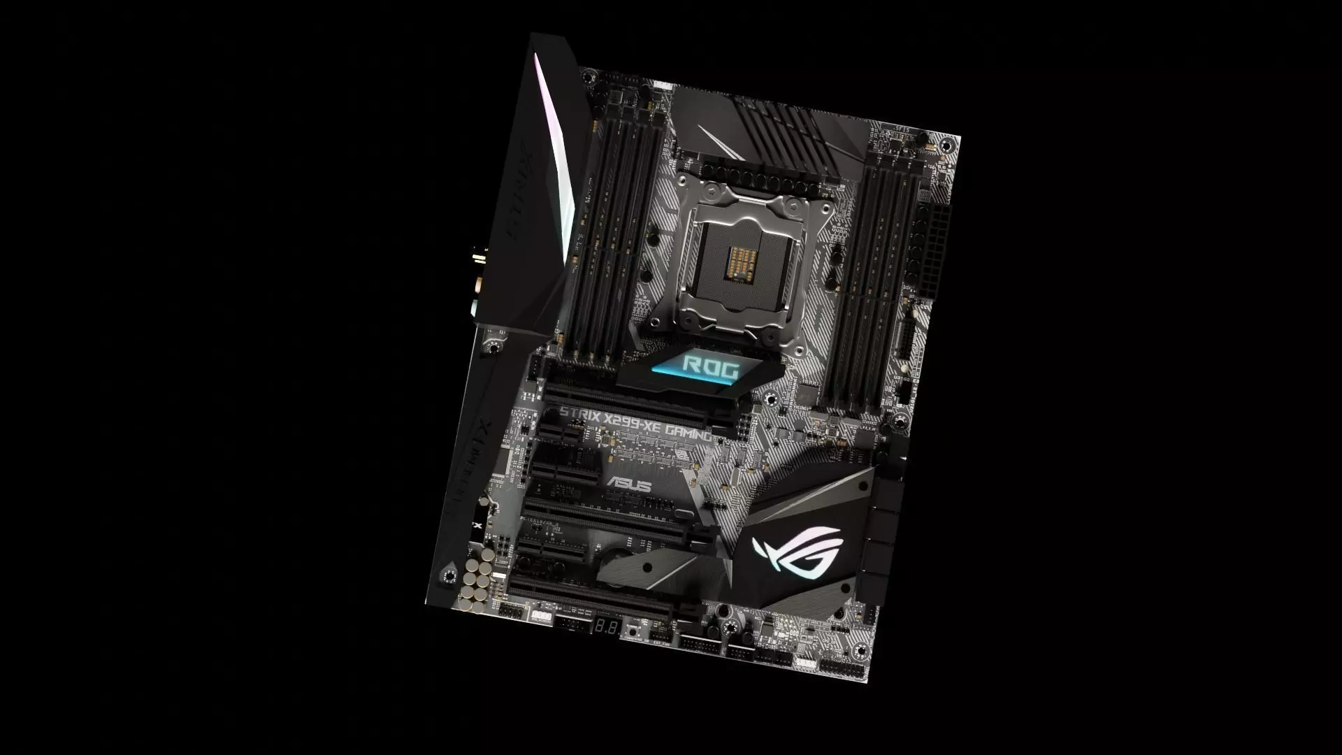 Gaming Motherboard - High Poly and Detailed 3D model_0