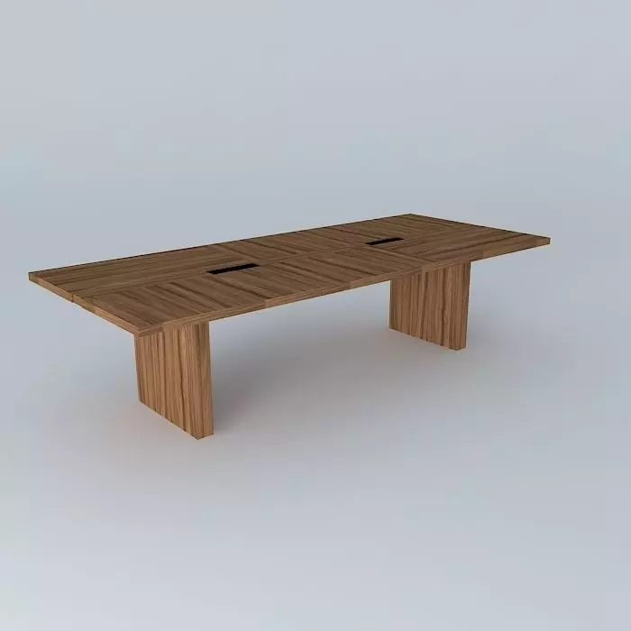 Brown table Free 3D model_0