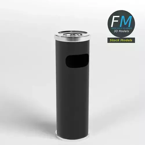 Outdoor ashtray bin 3D model