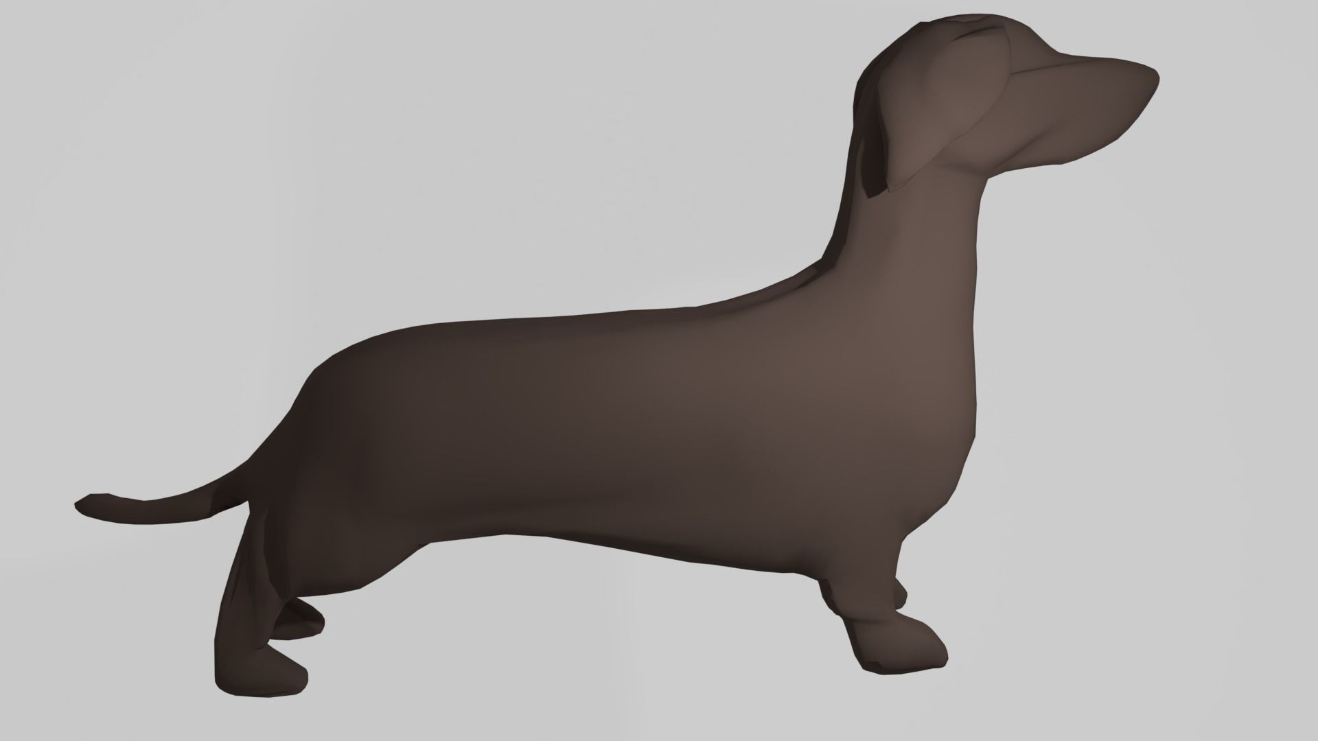 Dachshund dog Free 3D model_1
