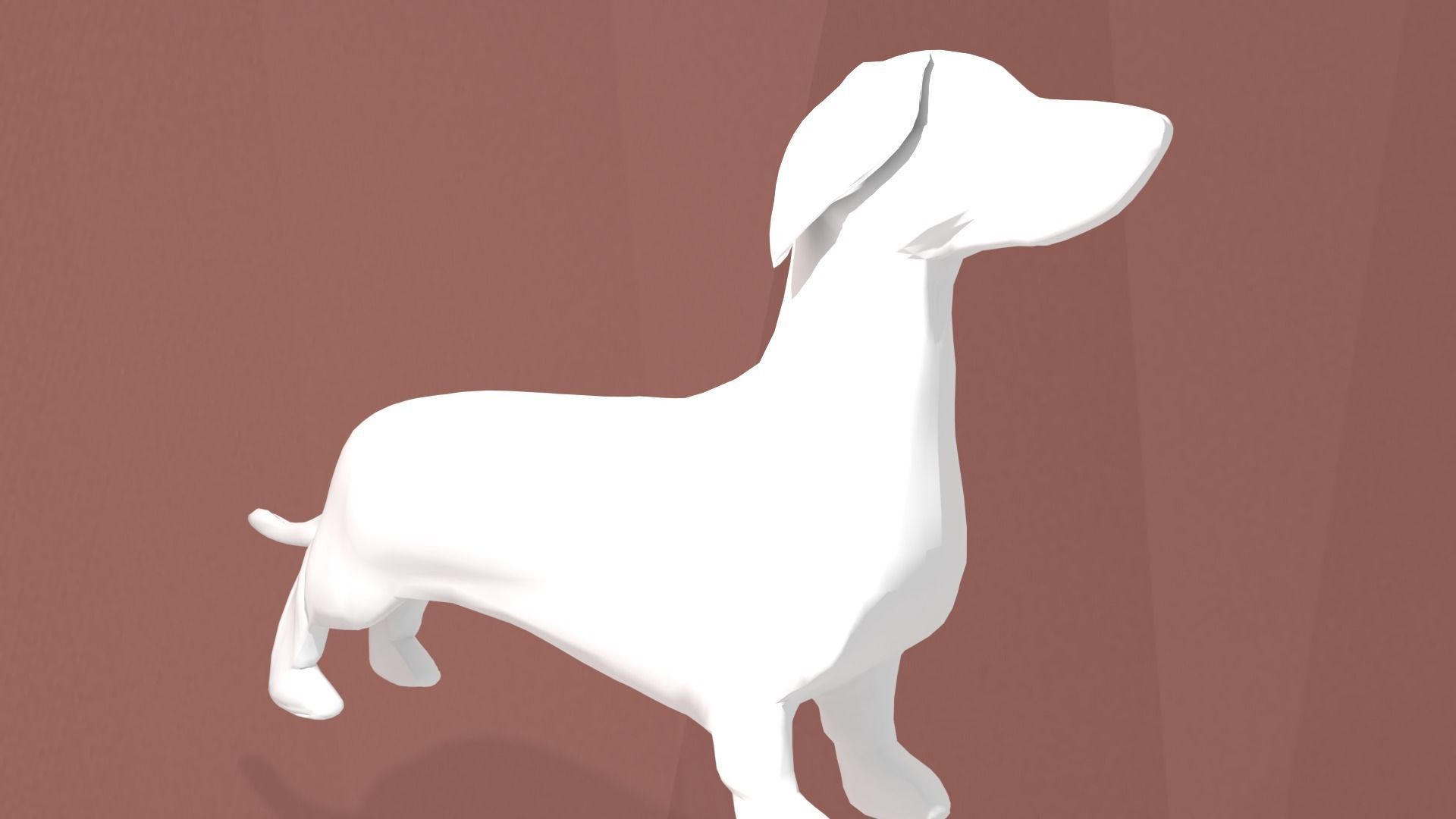 Dachshund dog Free 3D model_4