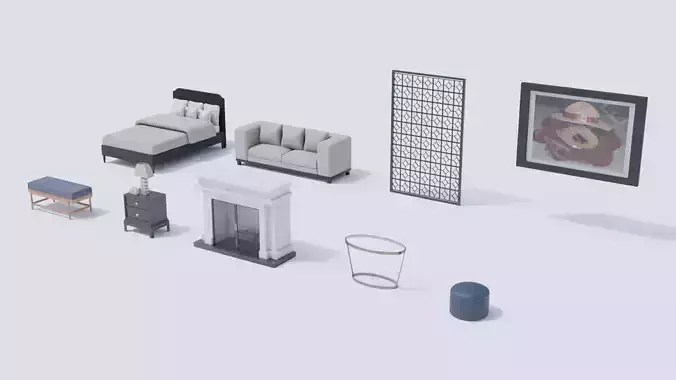 Master Bedroom Asset Collection