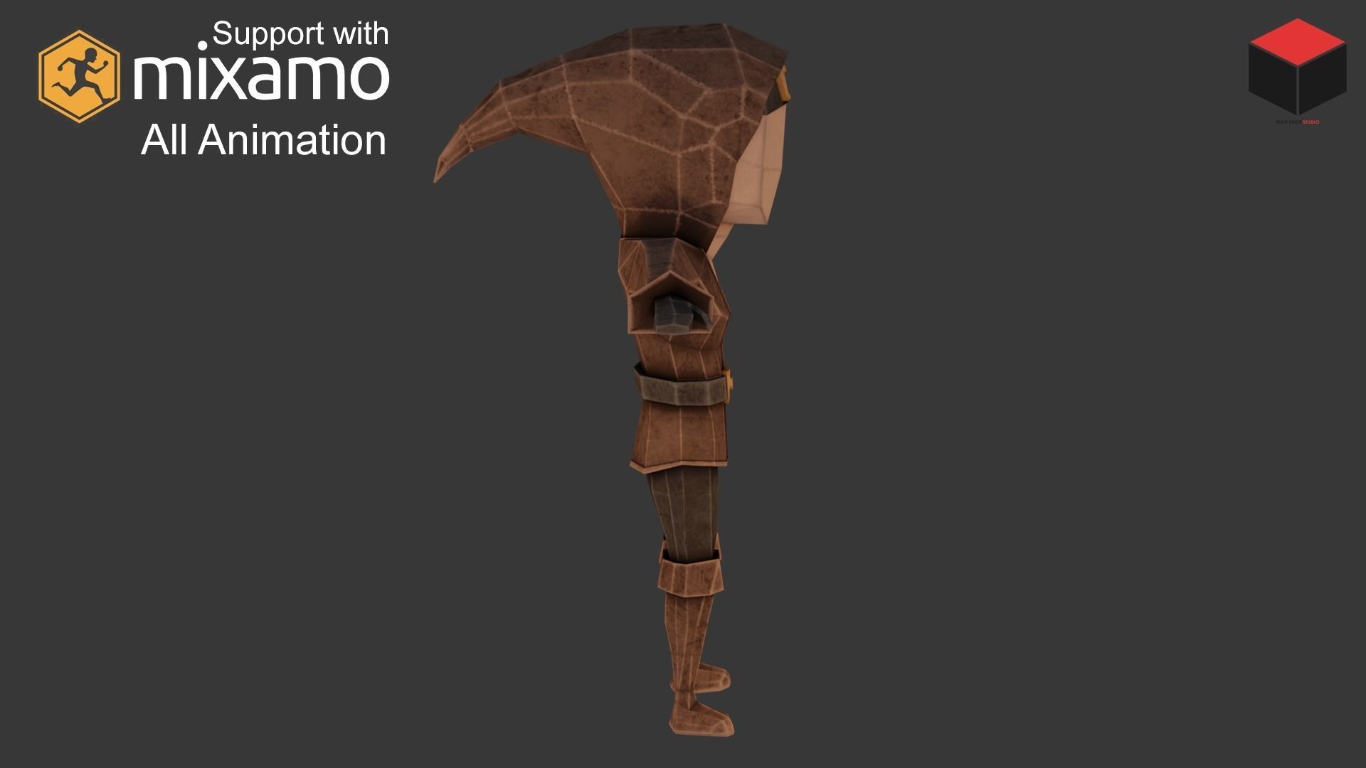 Wizard Character Low-poly 3D model_4