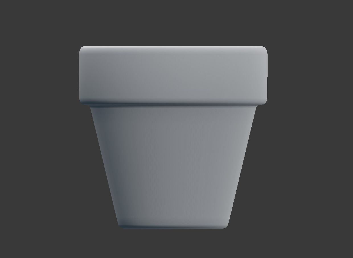 Flower Pot 3D model_3