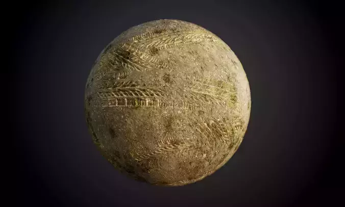 Ground Sand Soil Grass Tire Track Seamless PBR Texture Texture