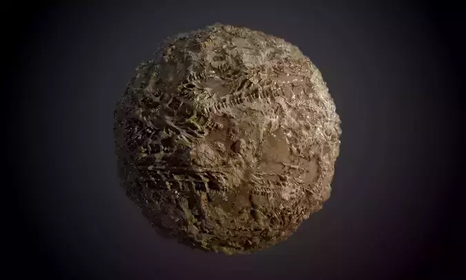 Ground Dirt Mud Soil Grass Tire Track Seamless PBR Texture