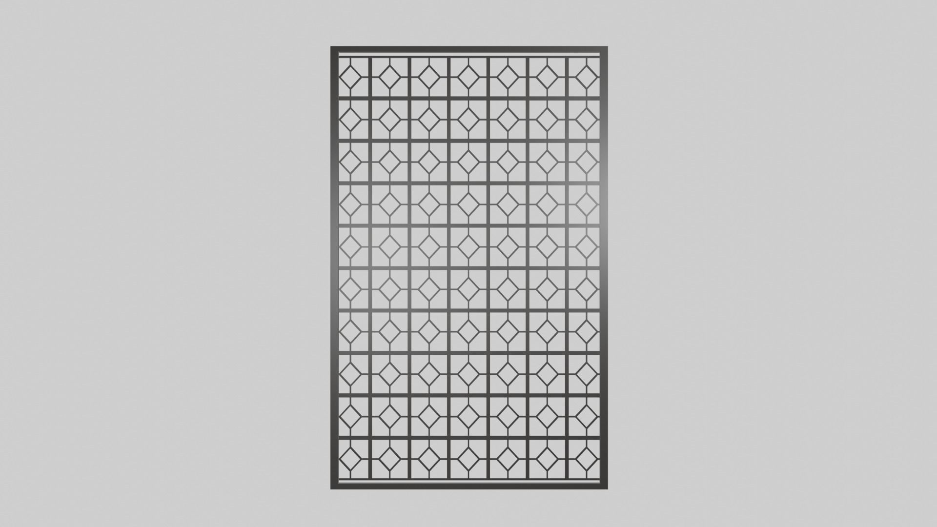 Master Bedroom Room Divider Low-poly 3D model_2