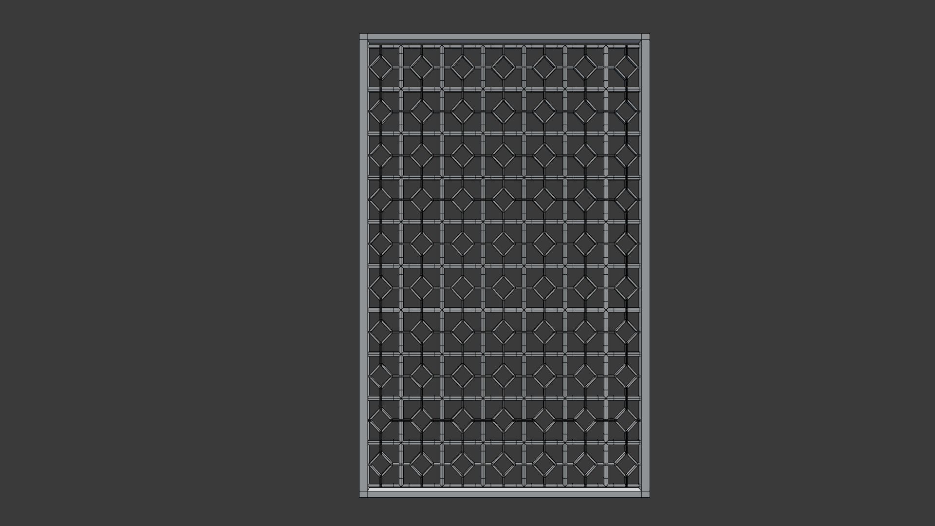 Master Bedroom Room Divider Low-poly 3D model_4