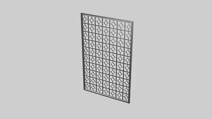Master Bedroom Room Divider Low-poly 3D model