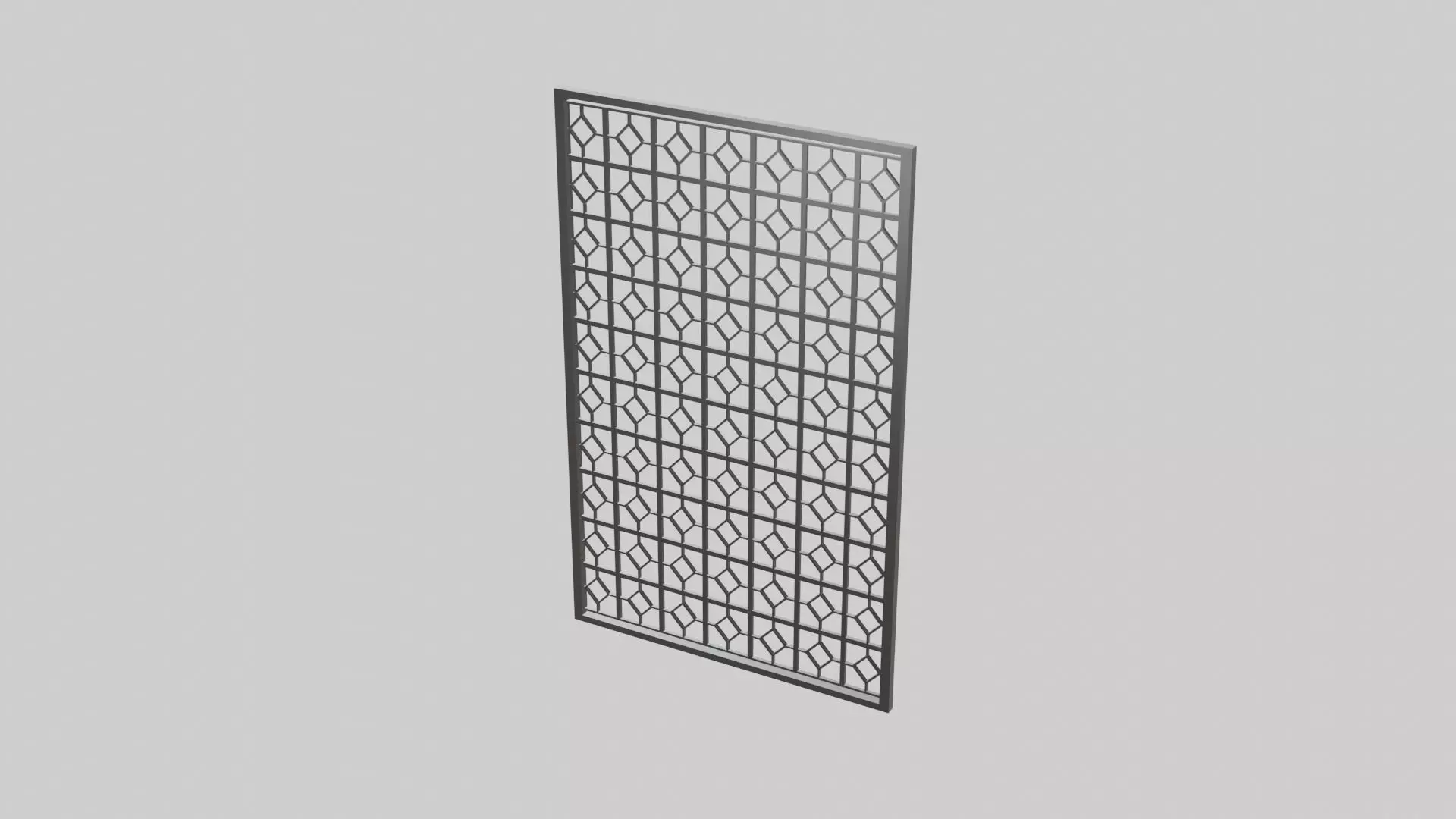 Master Bedroom Room Divider Low-poly 3D model_0