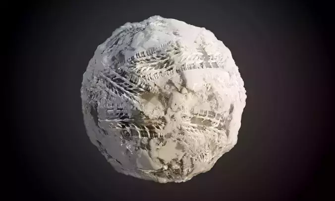 Snow Rock Glacier Wet Dirt Tire Track Seamless PBR Texture