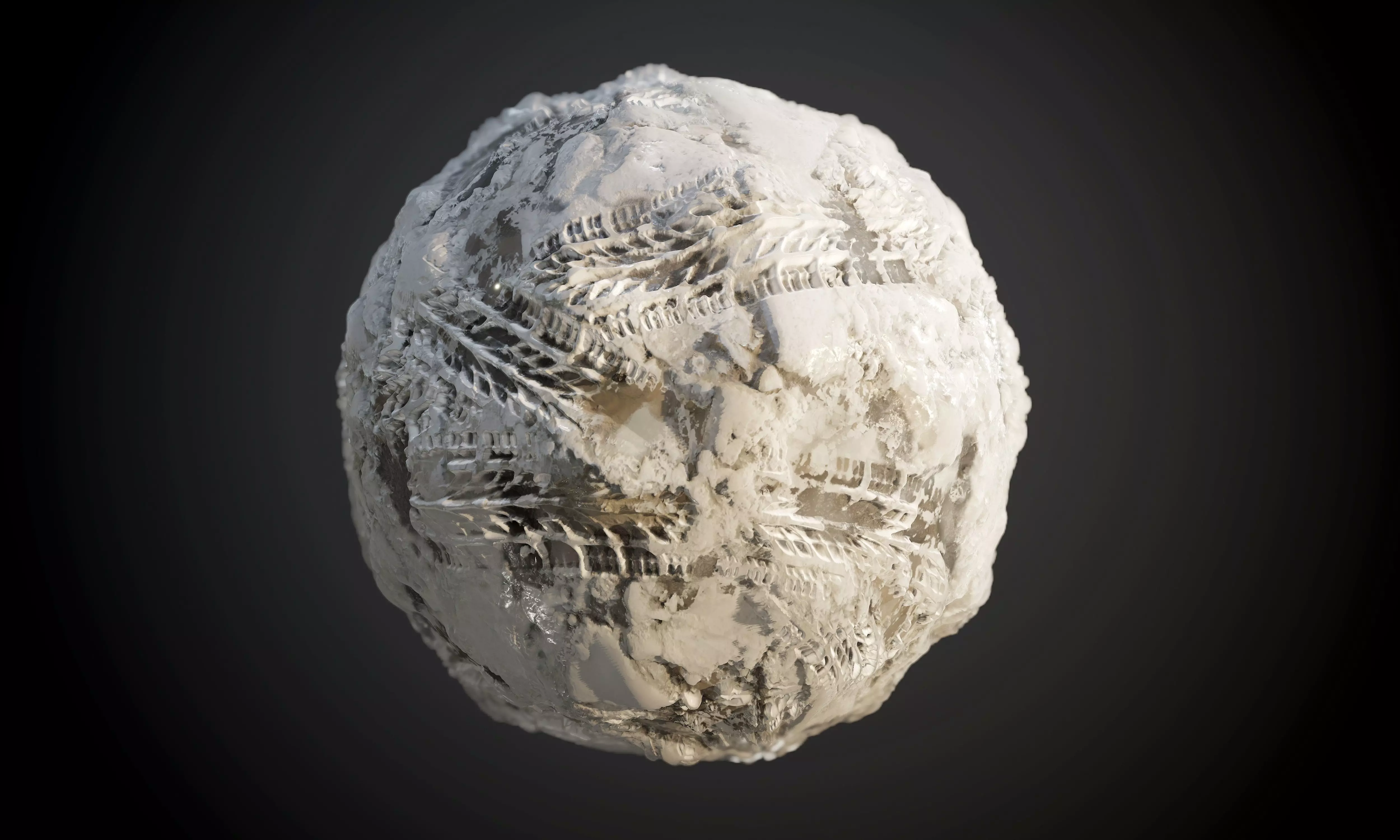 Snow Rock Glacier Wet Dirt Tire Track Seamless PBR Texture Texture