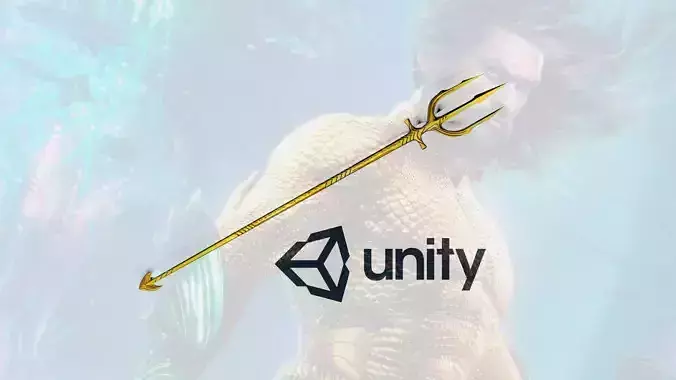 Aquaman Trident Low-poly 3D model