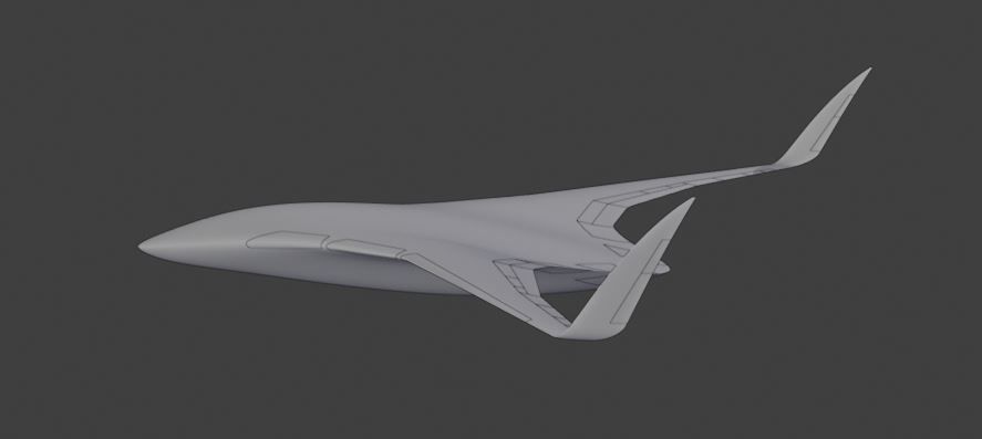 BWB Gleich Drone  3D model_33