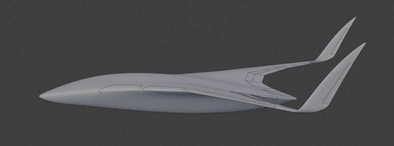 BWB Gleich Drone  3D model_34