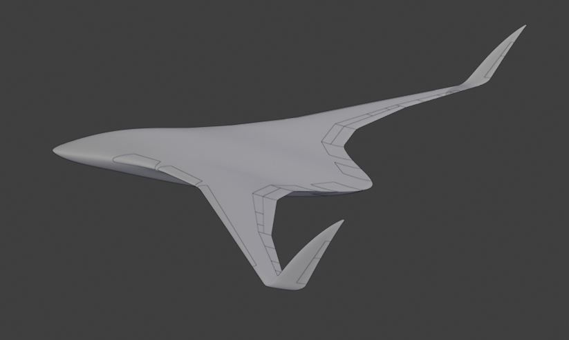 BWB Gleich Drone  3D model_32