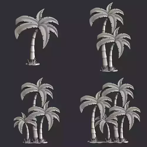 3d STL models for CNC Palm 3D model