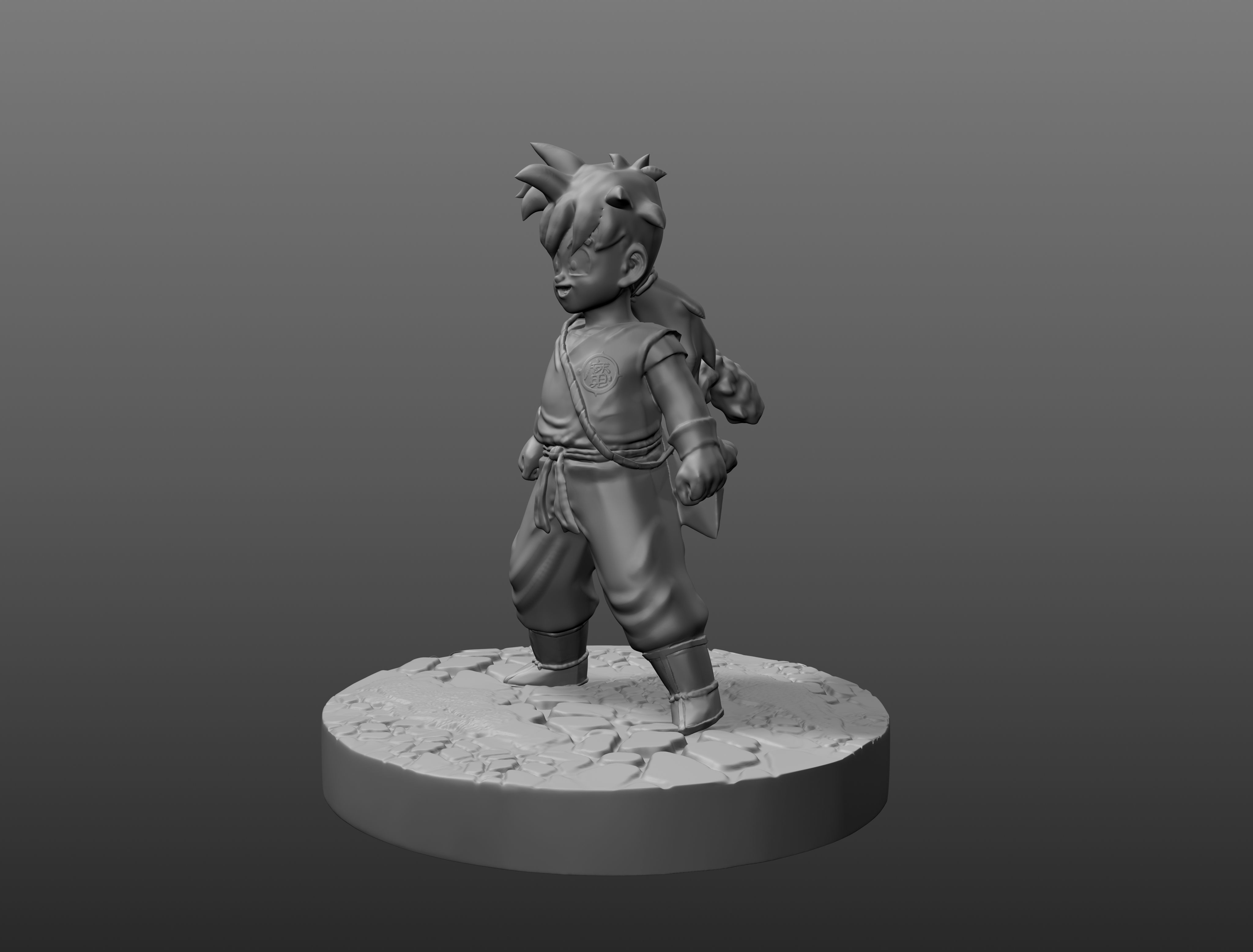 Gohan hijo de goku 3D print model_6