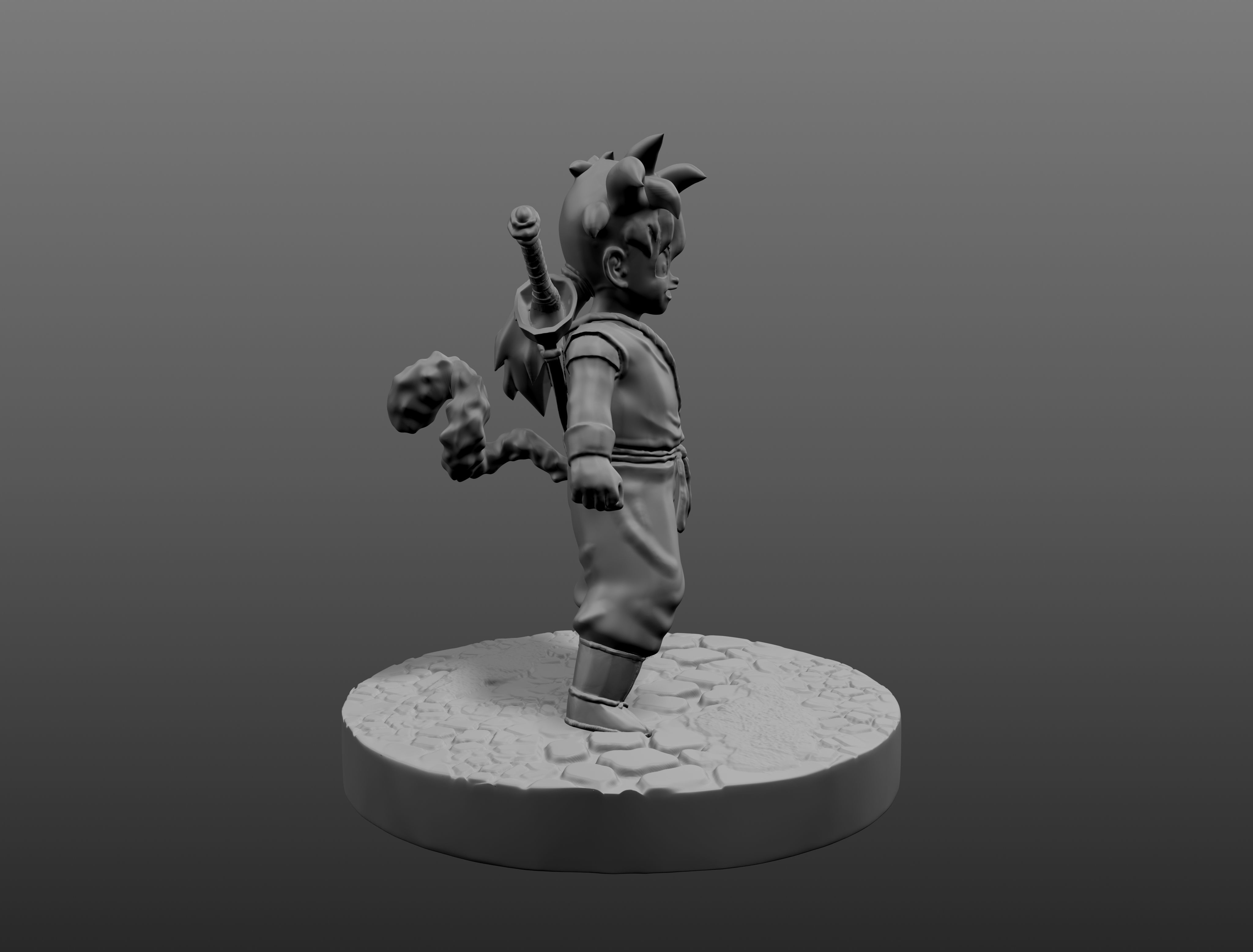 Gohan hijo de goku 3D print model_8