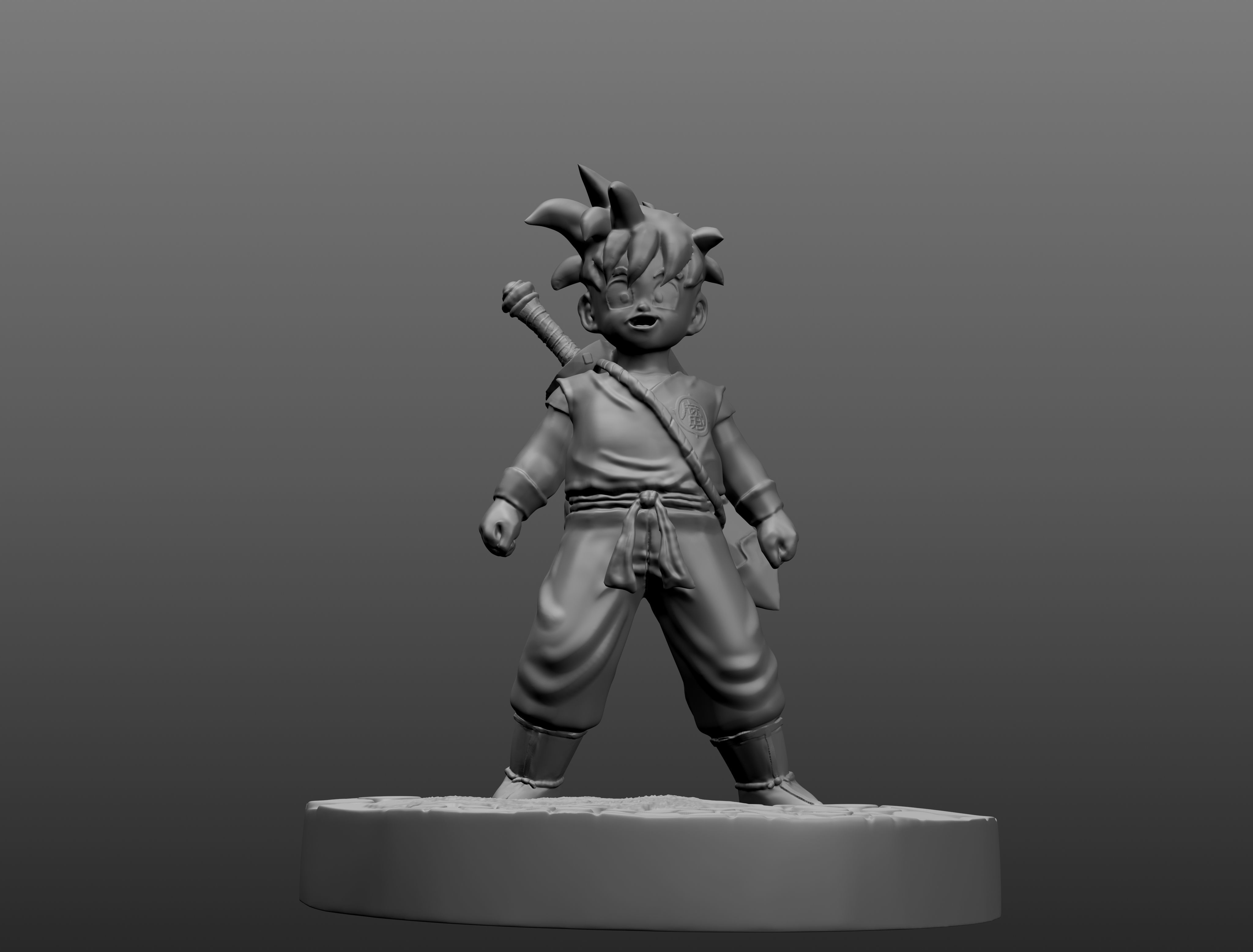 Gohan hijo de goku 3D print model_7