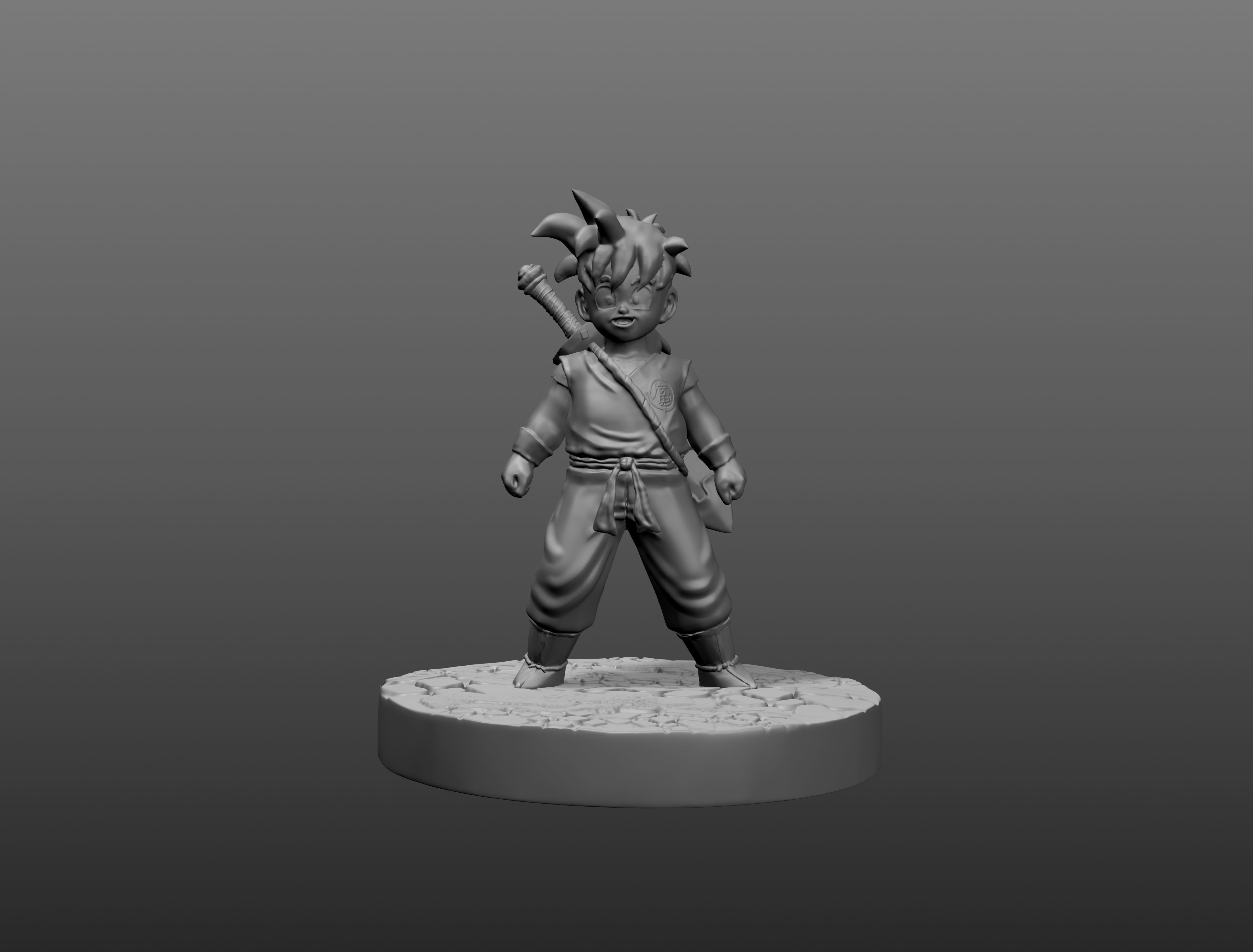 Gohan hijo de goku 3D print model_5