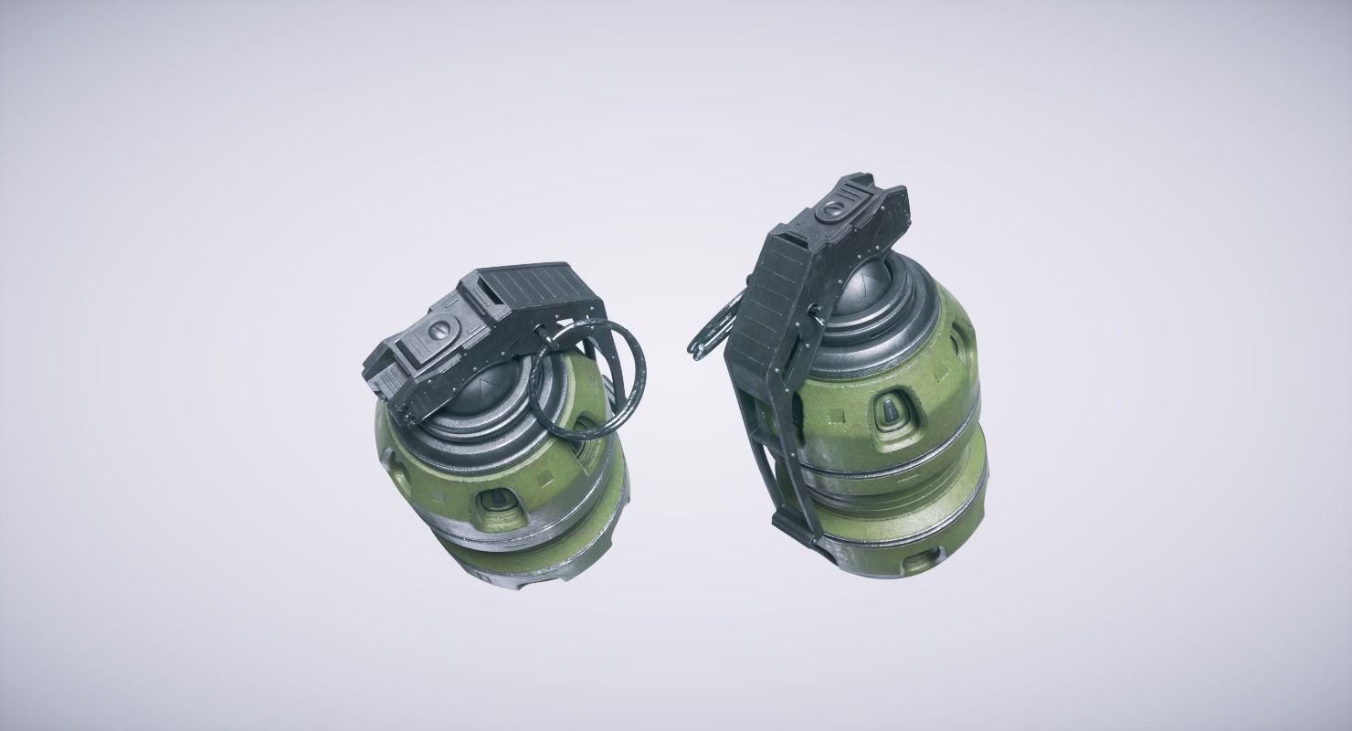 Sci Fi Grenade 3D model_3