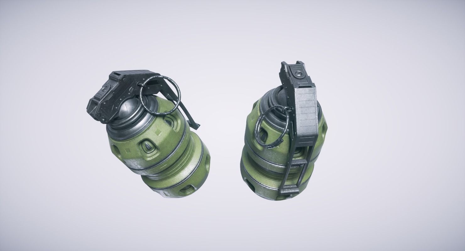 Sci Fi Grenade 3D model_1