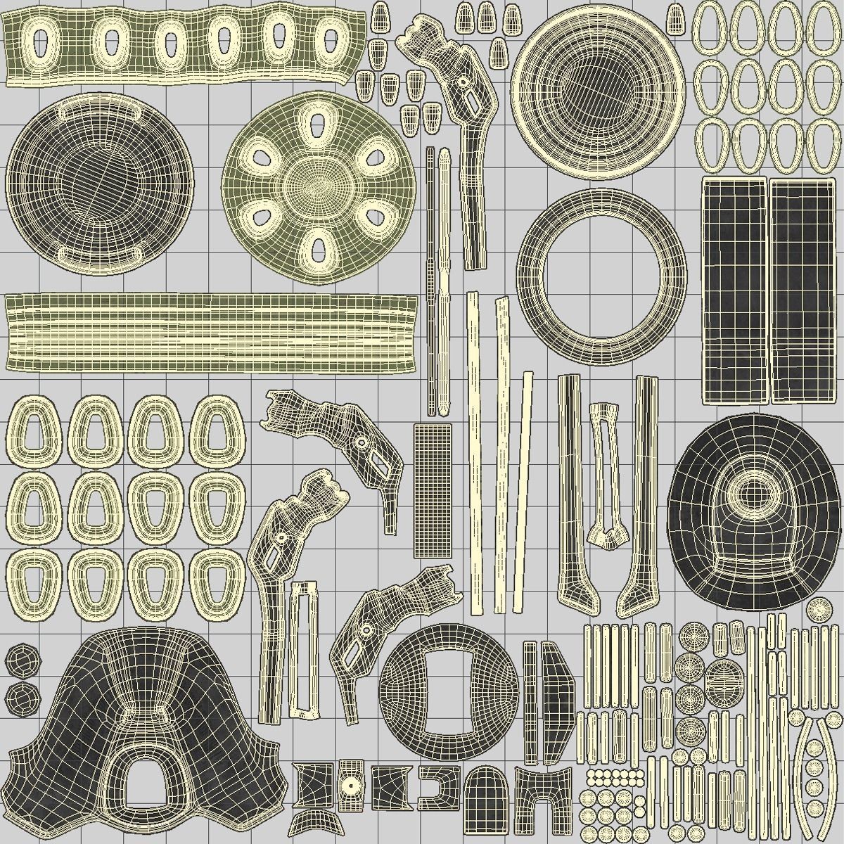 Sci Fi Grenade 3D model_9