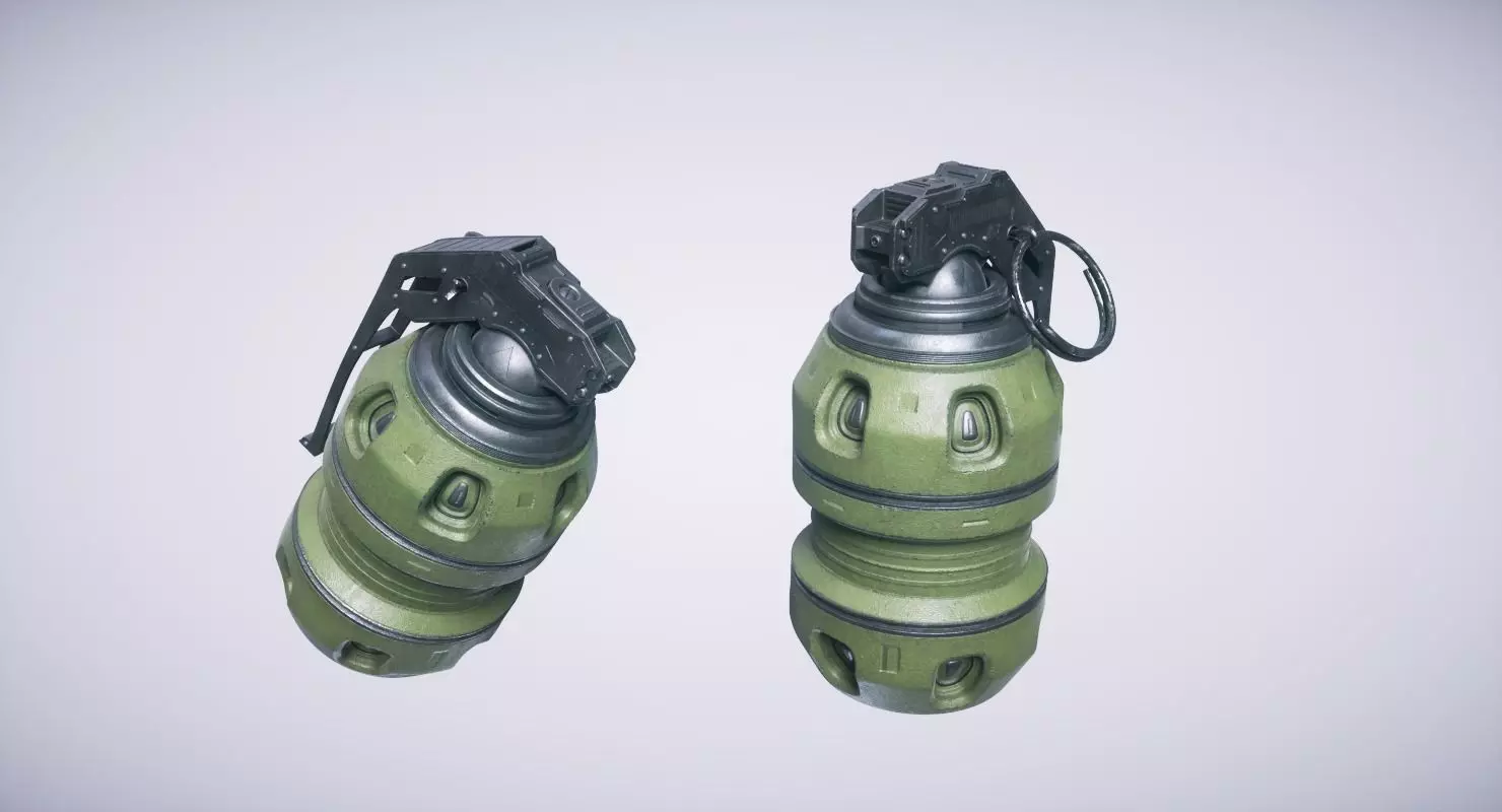 Sci Fi Grenade 3D model_0