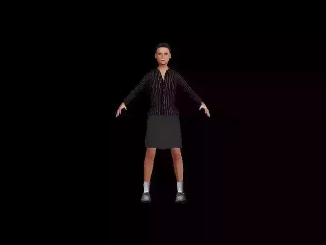 Young Female Character Model