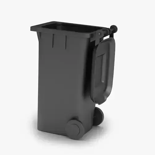 Wheelie Trash Bin Low-poly 3D model