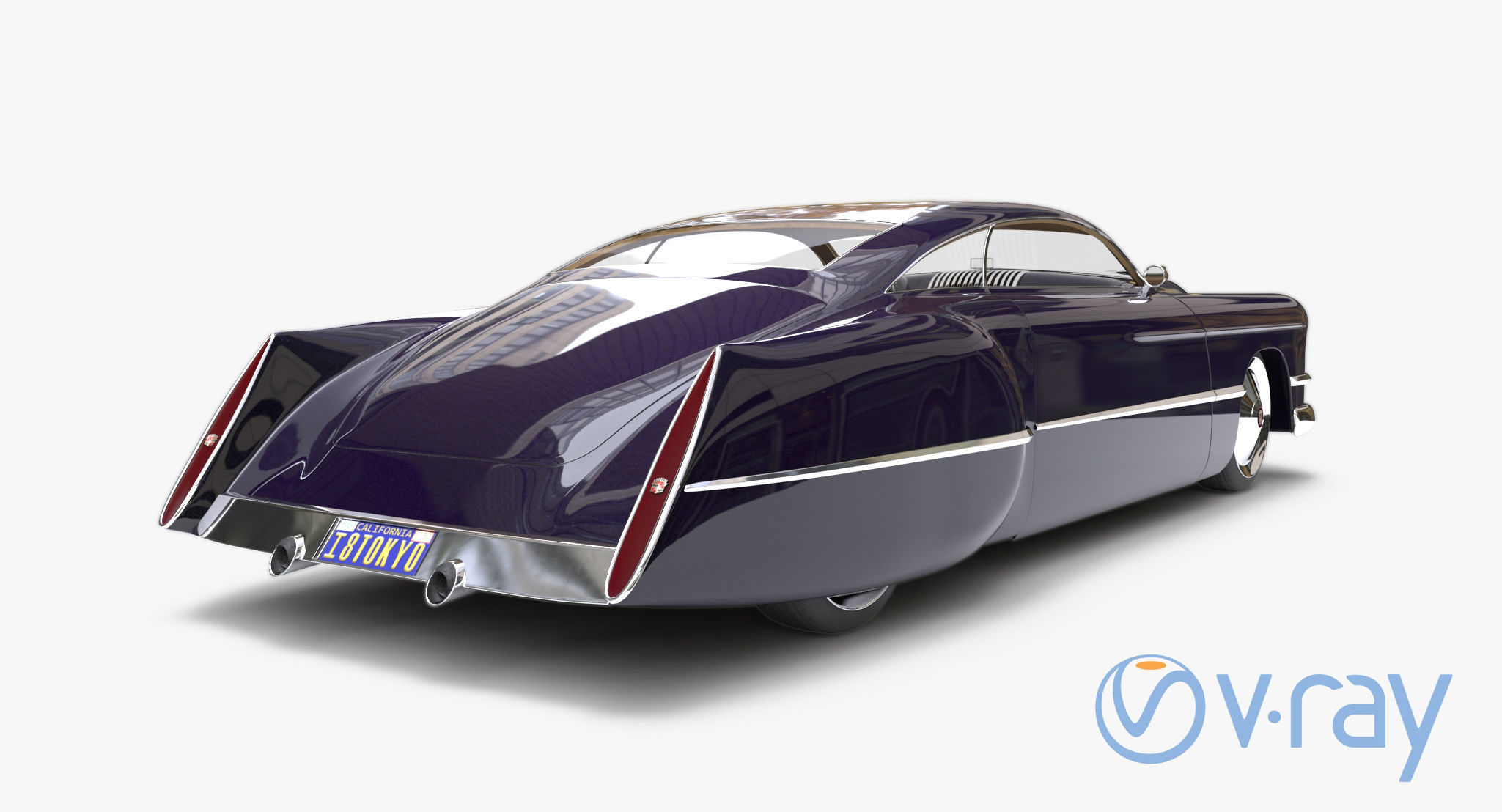 Cadzzila Hot Rod 3D model_4