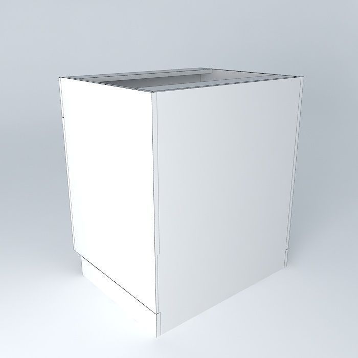 S2D1FDHC cabinet with wooden top Free 3D model_4