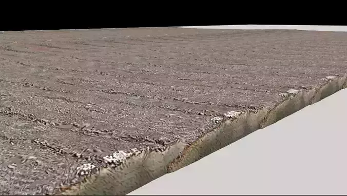 realastic wooden floor and wooden wall Low-poly 3D model