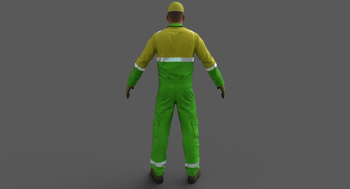 Street Cleaner Low-poly 3D model_10