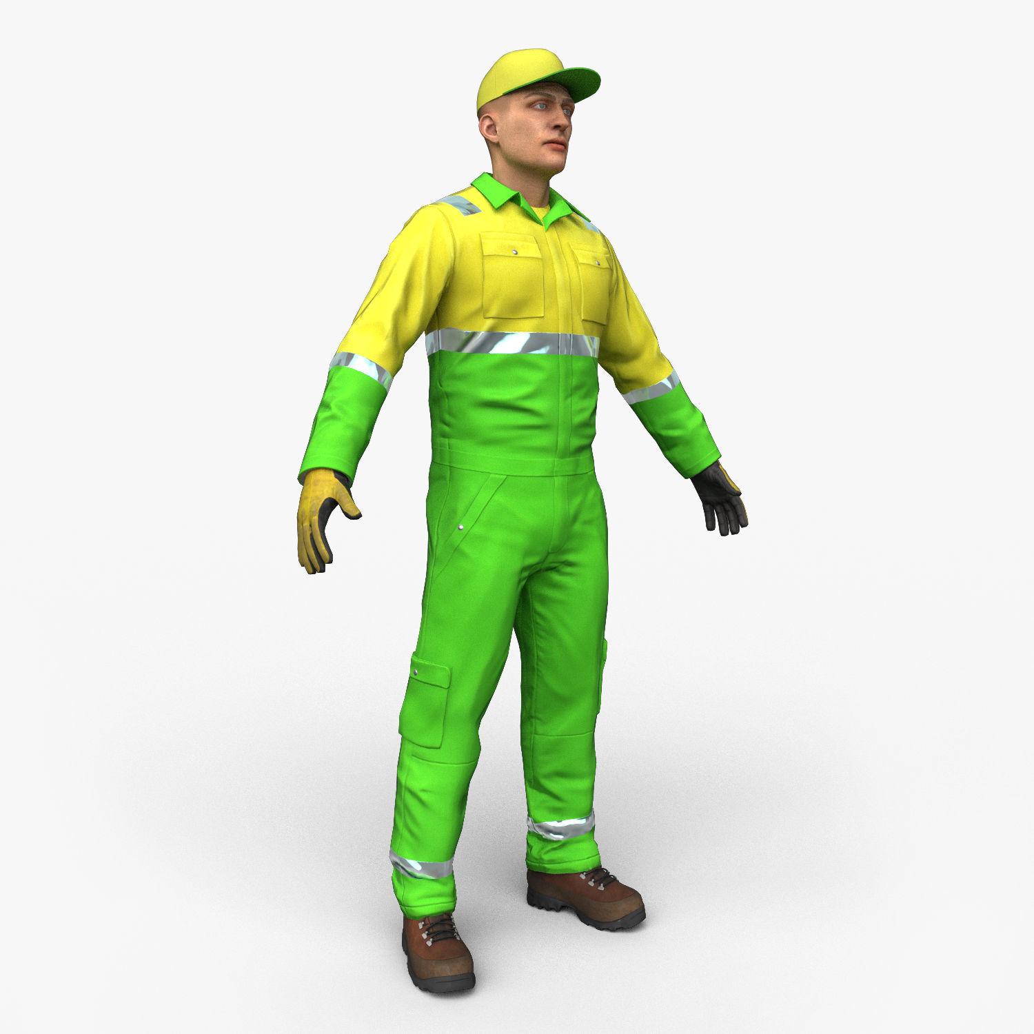 Street Cleaner Low-poly 3D model_1